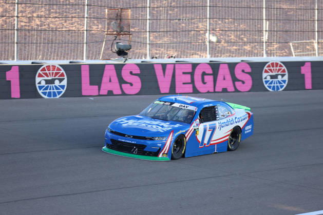 LAS VEGAS, CA - OCTOBER 03: Corey Day ( 17 Hendrick Motorsports HendrickCars.com Chevrolet) during the Focused Health 302 NASCAR, Motorsport, USA O™Reilly Auto Parts Series race on October 3, 2026, at Las Vegas Motor Speedway in Las Vegas, NV. (Photo by Marc Sanchez LVMS Icon Sportswire) AUTO: OCT 03 NASCAR O™Reilly Auto Parts Series Focused Health 302 EDITORIAL USE ONLY Icon14426100307965