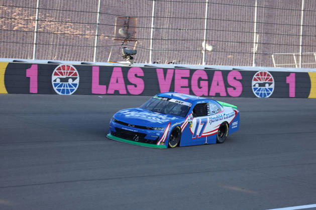 LAS VEGAS, CA - OCTOBER 03: Corey Day ( 17 Hendrick Motorsports HendrickCars.com Chevrolet) during the Focused Health 302 NASCAR, Motorsport, USA O™Reilly Auto Parts Series race on October 3, 2026, at Las Vegas Motor Speedway in Las Vegas, NV. (Photo by Marc Sanchez LVMS Icon Sportswire) AUTO: OCT 03 NASCAR O™Reilly Auto Parts Series Focused Health 302 EDITORIAL USE ONLY Icon14426100308021