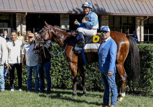 October 3, 2026, Lexington, Ky, USA: Joe Shiesty (6) ridden by Fernando De La Cruz wins the Woodford Stakes presented by Fanduel (Grade 2) at Keeneland in Lexington, Kentucky on October 3, 2026. Eclipse Sportswire CSM Lexington USA - ZUMAcs17 20261003_faf_cs17_262 Copyright: xTimxSudduthx