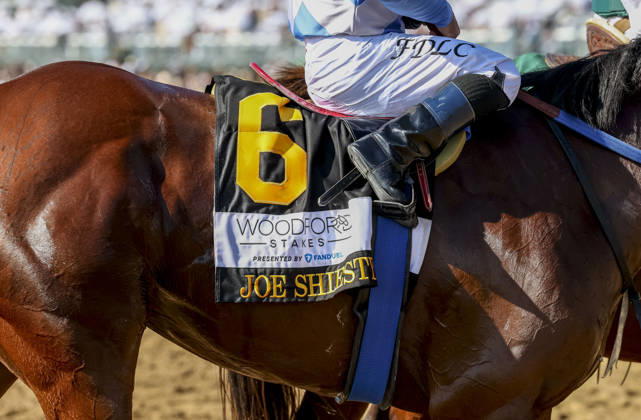 October 3, 2026, Lexington, Ky, USA: Joe Shiesty (6) ridden by Fernando De La Cruz wins the Woodford Stakes presented by Fanduel (Grade 2) at Keeneland in Lexington, Kentucky on October 3, 2026. Eclipse Sportswire CSM Lexington USA - ZUMAcs17 20261003_faf_cs17_266 Copyright: xTimxSudduthx