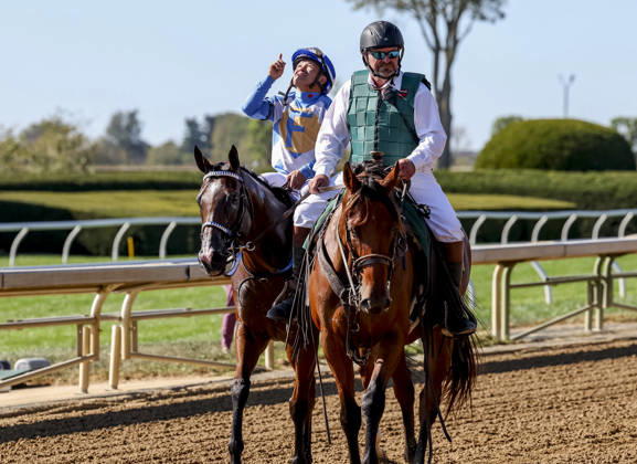 October 3, 2026, Lexington, Ky, USA: Joe Shiesty (6) ridden by Fernando De La Cruz wins the Woodford Stakes presented by Fanduel (Grade 2) at Keeneland in Lexington, Kentucky on October 3, 2026. Eclipse Sportswire CSM Lexington USA - ZUMAcs17 20261003_faf_cs17_264 Copyright: xTimxSudduthx