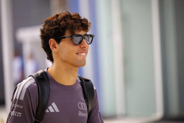 4th October 2026; Sepang IC, Kuala Lumpur, Malaysia; Formula 1, Bahrain Grand Prix, Race Day; Gabriel Bortoleto (5) of Brazil and Audi Revolut F1 Team StephenxBlackberry