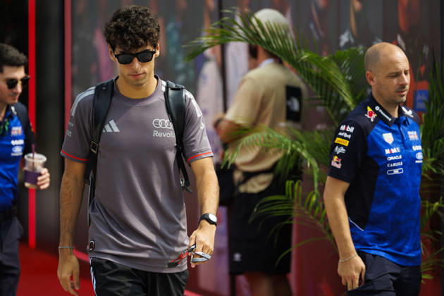 4th October 2026; Sepang IC, Kuala Lumpur, Malaysia; Formula 1, Bahrain Grand Prix, Race Day; Gabriel Bortoleto (5) of Brazil and Audi Revolut F1 Team StephenxBlackberry
