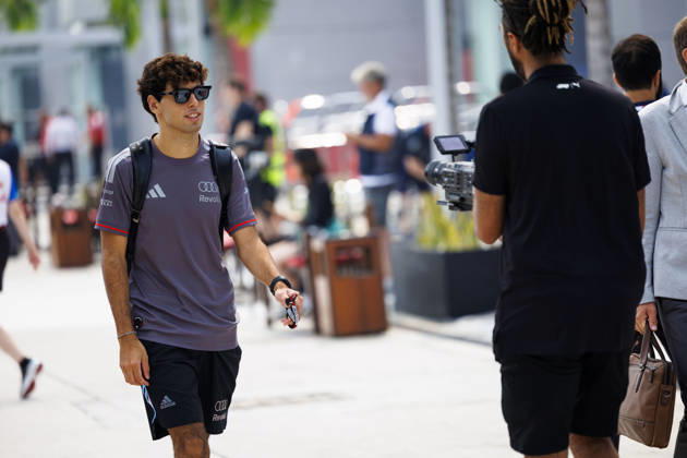 4th October 2026; Sepang IC, Kuala Lumpur, Malaysia; Formula 1, Bahrain Grand Prix, Race Day; Gabriel Bortoleto (5) of Brazil and Audi Revolut F1 Team StephenxBlackberry