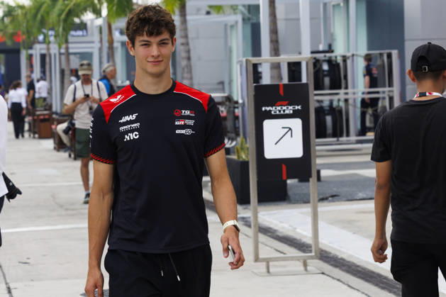 4th October 2026; Sepang IC, Kuala Lumpur, Malaysia; Formula 1, Bahrain Grand Prix, Race Day; Oliver Bearman (87) of Great Britain and TGR Haas F1 Team StephenxBlackberry