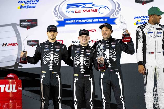 AUTO - IMSA - PETIT LE MANS 2026 77 KING Harry (gbr), PICARIELLO Alessio (bel), TANDY Nick (gbr), AO Racing, Porsche 911 GT3 R (992.2), portrait during the 2026 Motul Petit Le Mans, 11th round of the 2026 IMSA WeatherTech SportsCar Championship, from October 1 to 3, 2026 on the Michelin Raceway Road Atlanta in Braselton, Georgia, United States of America - BraseltonUnited States Copyright: xFabrizioxBoldonix