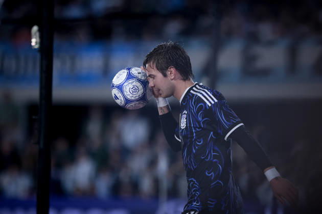 October 3, 2026, Buenos Aires, Buenos Aires, Argentina: Franco Mastantuono of Argentina seen during the match between Argentina and Burkina Faso at Monumental Stadium, in Buenos Aires, Argentina International Friendly, Länderspiel, Nationalmannschaft Match  - ZUMAt163 20261003_zsp_t163_012 Copyright: xRobertoxTuerox