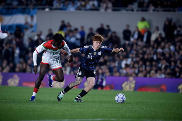 October 3, 2026, Buenos Aires, Buenos Aires, Argentina: Valentin Barco of Argentina seen during the match between Argentina and Burkina Faso at Monumental Stadium, in Buenos Aires, Argentina International Friendly, Länderspiel, Nationalmannschaft Match  - ZUMAt163 20261003_zsp_t163_019 Copyright: xRobertoxTuerox