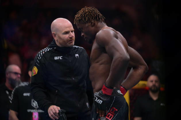 October 3, 2026, Salt Lake City, Utah, USA: ROMAN KOPYLOV defeated ATEBA GAUTIER by TKO (strikes) at 3:12 of Round 1 during UFC 332 at the Delta Arena in Utah. Salt Lake City USA - ZUMAo117 20261003_zsp_o117_120 Copyright: xMikaelxOnax