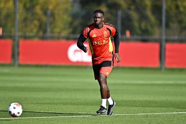 France v Belgium - UEFA Nations League 2026 Media Activities 04 10 2026 TUBIZE, BELGIUM - OCTOBER 04 : Keita Mandela midfielder of Belgium pictured during a training session ahead of the UEFA Nations League tournament league phase matchday 4 group A1 match between France and Belgium on October 4, 2026 in Tubize, Belgium, 04 10 2026 Tubize Belgium Copyright: xTomasxSiskx