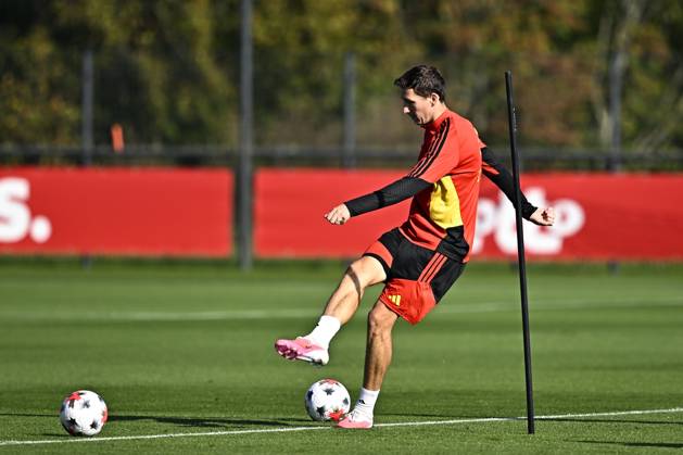 France v Belgium - UEFA Nations League 2026 Media Activities 04 10 2026 TUBIZE, BELGIUM - OCTOBER 04 : Vanaken Hans midfielder of Belgium pictured during a training session ahead of the UEFA Nations League tournament league phase matchday 4 group A1 match between France and Belgium on October 4, 2026 in Tubize, Belgium, 04 10 2026 Tubize Belgium Copyright: xTomasxSiskx