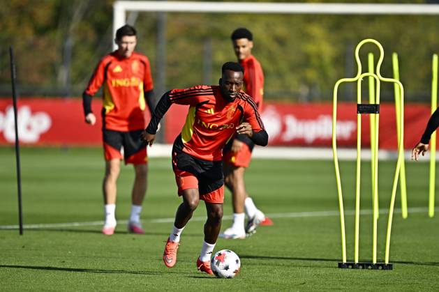 France v Belgium - UEFA Nations League 2026 Media Activities 04 10 2026 TUBIZE, BELGIUM - OCTOBER 04 : Lukebakio Dodi forward of Belgium pictured during a training session ahead of the UEFA Nations League tournament league phase matchday 4 group A1 match between France and Belgium on October 4, 2026 in Tubize, Belgium, 04 10 2026 Tubize Belgium Copyright: xTomasxSiskx
