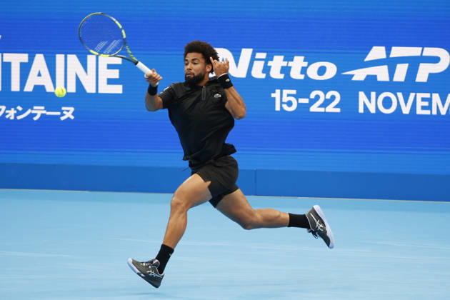 October 4, 2026, Tokyo, Japan: Arthur Fils (France) returns a shot against Valentin Vacherot (Monaco) during their quarterfinal match at the Kinoshita Group Japan Open Tennis Championships at Ariake Colosseum in Tokyo. The tournament runs from September 29 to October 6. Vacherot won 7-5, 4-6, 6-4. Tokyo Japan - ZUMAm191 20261004_aap_m191_136 Copyright: xRodrigoxReyesxMarinx