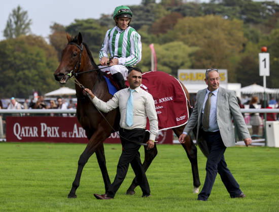 HORSE RACING 2026: Qatar Prix De Lâ€⠢Arc De Triomphe Day Longchamp OCT 04 October 4, 2026, Paris, USA: Green Empress (8) ridden by Christophe Soumillon wins the Qatar Prix Marcel Boussac (Group 1) during Qatar Prix de lâ€⠢arc de Triomphe day at Longchamp Racecourse in Paris, France on October 4, 2026. Sandra Scherning Eclipse Sportswire CSM(Credit Image:  Sandra Scherning Cal Media) Paris USA EDITORIAL USE ONLY Copyright: xx ZUMA-20261004_faf_cs17_035.jpg SandraxScherningx csmphotothree530669