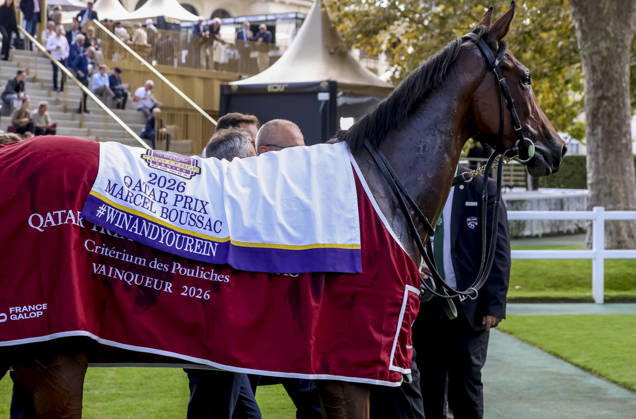HORSE RACING 2026: Qatar Prix De Lâ€⠢Arc De Triomphe Day Longchamp OCT 04 October 4, 2026, Paris, USA: Green Empress (8) ridden by Christophe Soumillon wins the Qatar Prix Marcel Boussac (Group 1) during Qatar Prix de lâ€⠢arc de Triomphe day at Longchamp Racecourse in Paris, France on October 4, 2026. Sandra Scherning Eclipse Sportswire CSM(Credit Image:  Sandra Scherning Cal Media) Paris USA EDITORIAL USE ONLY Copyright: xx ZUMA-20261004_faf_cs17_034.jpg SandraxScherningx csmphotothree530670