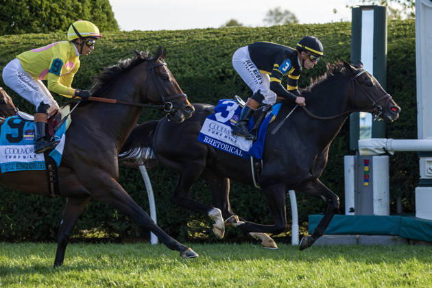 HORSE RACING 2026: Coolmore Turf Mile WAYI Keeneland OCT 03 October 3, 2026, Lexington, Kentucky, USA: Rhetorical (3) ridden by Irad Ortiz Jr. wins the Coolmore Turf Mile (Grade 1) at Keeneland Race Course on October 3, 2026. {photog} Eclipse Sportswire CSM(Credit Image: Â Casey Laughter Cal Media) Lexington Kentucky USA EDITORIAL USE ONLY Copyright: xx ZUMA-20261003_faf_cs17_330.jpg CaseyxLaughterx csmphotothree530701