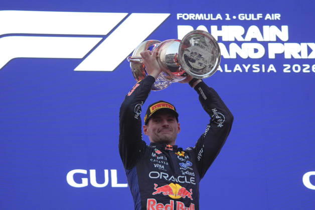 October 4, 2026, Sepang, Selangor, Malaysia: Oracle Red Bull Racing driver Max Verstappen (3) celebrates on the podium after winning the Formula 1 Gulf Air Bahrain Grand Prix in Malaysia at the PETRONAS Sepang International Circuit, in Sepang, Selangor, Malaysia. Sepang Malaysia - ZUMAk197 20261004_zsp_k197_009 Copyright: xRanjithxKumarx