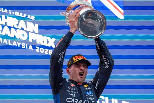 October 4, 2026, Kuala Lumpur, Malaysia: Max Verstappen (NLD) (Oracle Red Bull Racing) on the podium after the race of the Formula 1 Bahrain Grand Prix In Malaysia 2026 at the Sepang International Circuit. Kuala Lumpur Malaysia - ZUMAs197 20261004_aaa_s197_019 Copyright: xLucaxMartinix