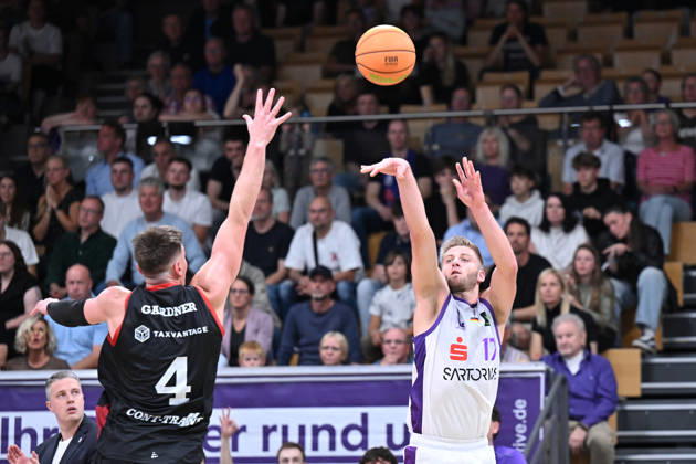 BG Göttingen vs. SBB Börde Baskets Wolmirstedt, October 4, 2026, Göttingen Basketball 2nd Bundesliga, ProA, BG Göttingen vs. SBB Börde Baskets Wolmirstedt, Matchday 3, Sparkassen Arena, Mathis Mönninghoff, BG Göttingen, Göttingen, Lower Saxony, Germany