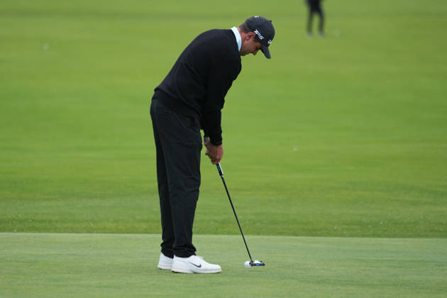 RECORD DATE NOT STATED 4th October 2026; Old Course at St Andrews, St Andrews, Scotland; DP World Tour Golf, Alfred Dunhill Links Championship, Final Day; Casey Jarvis taps in a putt for par on the 1st hole AlecxBrown