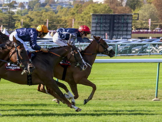 October 4, 2026, Paris, USA: Miss Yechance (9) ridden by Jack Nicholls wins the Prix De Lâ€⠢abbaye Longchamp Longines (Group 1) during Qatar Prix de lâ€⠢arc de Triomphe day at Longchamp Racecourse in Paris, France on October 4, 2026. Eclipse Sportswire CSM Paris USA - ZUMAcs17 20261004_faf_cs17_059 Copyright: xSandraxScherningx