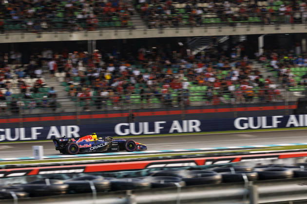 4th October 2026; Sepang IC, Kuala Lumpur, Malaysia; Formula 1, Bahrain Grand Prix, Race Day; Isack Hadjar (6) of France and Oracle Red Bull Racing during the race StephenxBlackberry