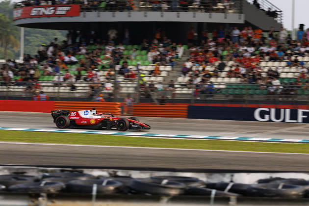 4th October 2026; Sepang IC, Kuala Lumpur, Malaysia; Formula 1, Bahrain Grand Prix, Race Day; Charles Leclerc (16) of Monaco and Scuderia Ferrari HP during the race StephenxBlackberry