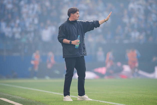 Friendly Match: Hamburger SV vs. FC Copenhagen, October 4, 2026; Merlin Polzin, Head Coach of Hamburger SV Soccer; Friendly Match: Hamburger SV vs. FC Copenhagen on October 4, 2026, at the Volksparkstadion, Hamburg. DFL regulations prohibit any use of photographs as image sequences and or quasi-video. Copyright: xBEAUTIFULxSPORTS Tonhäuserx