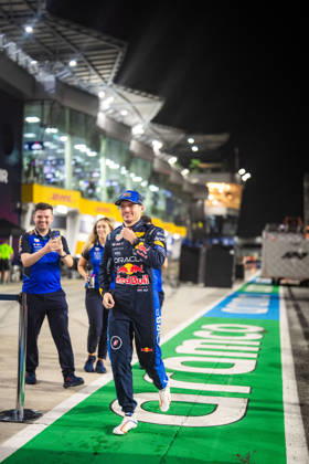 2026 Malaysian Grand Prix - Max Verstappen celebration of MAX VERSTAPPEN 1 (NED) of Oracle Red Bull Racing (Red Bull Racing RB22) win with the red bull team in front of their garage on Sunday Race Day during the 2026 Formula 1 Gulf Air Bahrain Grand Prix in Malaysia at Sepang International Circuit in Kuala Lumpur, Malaysia, on October 4, 2026. Photo by Antoine LAPEYRE Reveries Agency ABACAPRESS.COM Kuala Lumpur Malaysia  Copyright: xAntoinexLapeyre ReveriesxAgency ABACAx