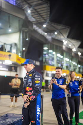 2026 Malaysian Grand Prix - Max Verstappen celebration of MAX VERSTAPPEN 1 (NED) of Oracle Red Bull Racing (Red Bull Racing RB22) win with the red bull team in front of their garage on Sunday Race Day during the 2026 Formula 1 Gulf Air Bahrain Grand Prix in Malaysia at Sepang International Circuit in Kuala Lumpur, Malaysia, on October 4, 2026. Photo by Antoine LAPEYRE Reveries Agency ABACAPRESS.COM Kuala Lumpur Malaysia  Copyright: xAntoinexLapeyre ReveriesxAgency ABACAx