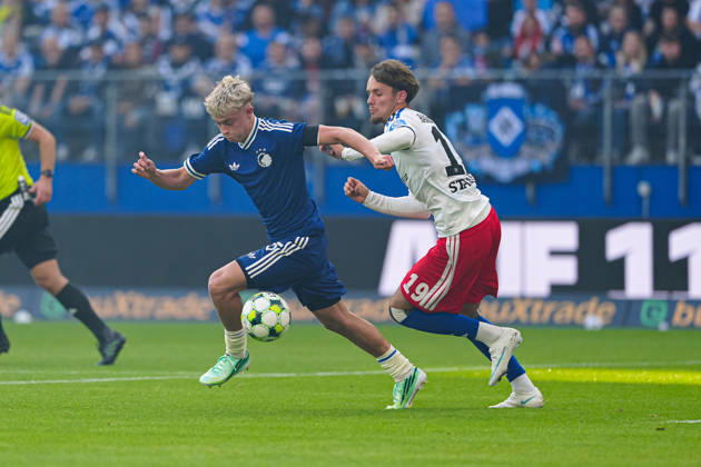 Gunnar Orri Olsen, FC Copenhagen, 45; Otto Stange, Hamburger SV, 19 GER; Hamburger SV vs. FC Copenhagen, soccer, friendly match, 2026–2027 season, October 4, 2026 GER, Hamburger SV vs. FC Copenhagen, soccer, friendly match, 2026–2027 season, October 4, 2026, Hamburg Copyright: xEibner-Pressefoto MarcelxvonxFehrnx EP_MFN