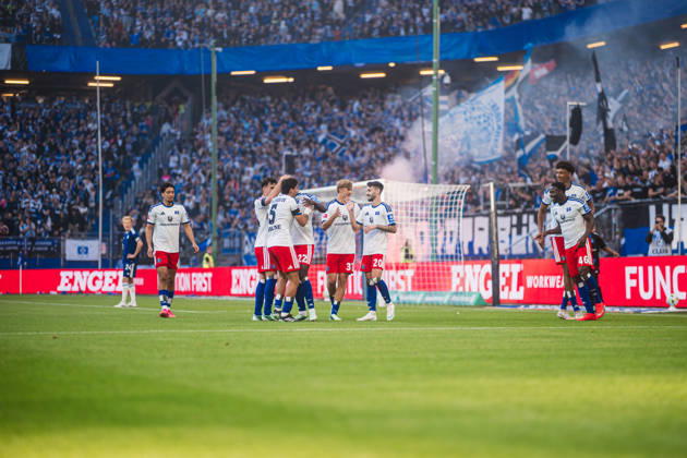 Friendly Match: Hamburger SV vs. FC Copenhagen, October 4, 2026—GOAL, CELEBRATION by Kofi Amoako (Hamburger SV), 22–1 0. Soccer, Friendly Match: Hamburger SV vs. FC Copenhagen on October 4, 2026, at the Volksparkstadion, Hamburg. DFL regulations prohibit any use of photographs as image sequences and or quasi-video. Copyright: xBEAUTIFULxSPORTS Tonhäuserx