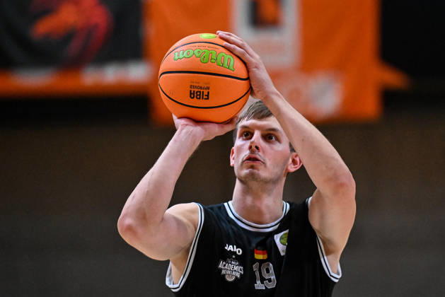 October 4, 2026, GER, Basketball, Men s, 2nd Division ProA, 2026–2027 Season, Matchday 3, OrangeAcademy vs. MHP Academics Heidelberg, Lorenz Brenneke, Heidelberg, 19, Neu Ulm, Orange Campus, Bavaria, Germany Copyright: xNordphotox xHafnerx