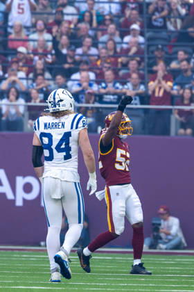 Indianapolis Colts vs Washington Commanders, American Football, NFL, American Football Herren, USA Week 4, 2026, 04.10.2026 Tottenham Tottenham Hotspur Stadium Vereinigtes Königreich Copyright: xPFA ThomasxMummertx