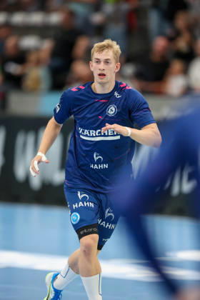 Torben Matzken, TVB Stuttgart, 22 GER, TVB Stuttgart vs. TBV Lemgo Lippe, Handball, Opel Handball Bundesliga, Matchday 6, 2026–2027 Season, October 4, 2026 GER, TVB Stuttgart vs. TBV Lemgo Lippe, Handball, Opel Handball Bundesliga, Matchday 6, 2026–2027 season, October 4, 2026 Stuttgart Copyright: xEibner-Pressefoto SoerenxHerwegx EP_SHG