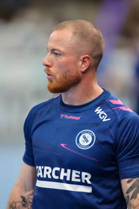 Patrick Zieker, TVB Stuttgart, 25 GER, TVB Stuttgart vs. TBV Lemgo Lippe, Handball, Opel Handball Bundesliga, Matchday 6, 2026–2027 Season, October 4, 2026 GER, TVB Stuttgart vs. TBV Lemgo Lippe, Handball, Opel Handball Bundesliga, Matchday 6, 2026–2027 season, October 4, 2026 Stuttgart Copyright: xEibner-Pressefoto SoerenxHerwegx EP_SHG