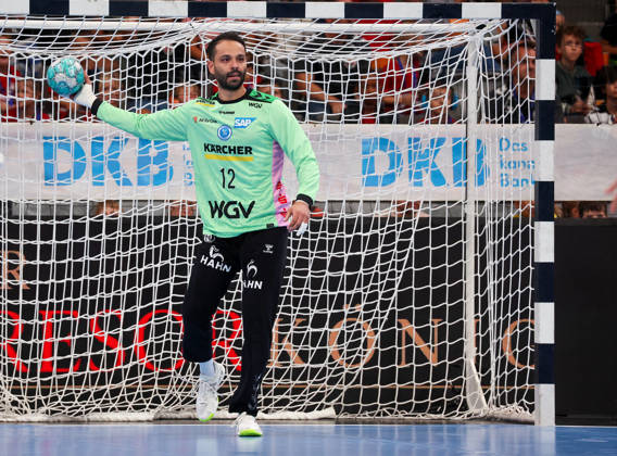 October 4, 2026, Germany, Stuttgart, Opel HBL, 2026–2027 Bundesliga, TVB Stuttgart vs. TBV Lemgo Lippe, Mohamed Essam Moustafa El Tayar (TVB)