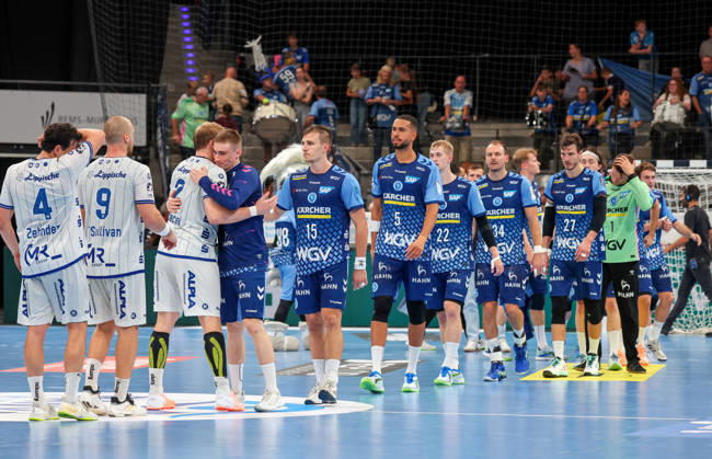 October 4, 2026, Germany, Stuttgart, Opel HBL, 2026–2027 Bundesliga, TVB Stuttgart vs. TBV Lemgo Lippe, Disappointment for TVB