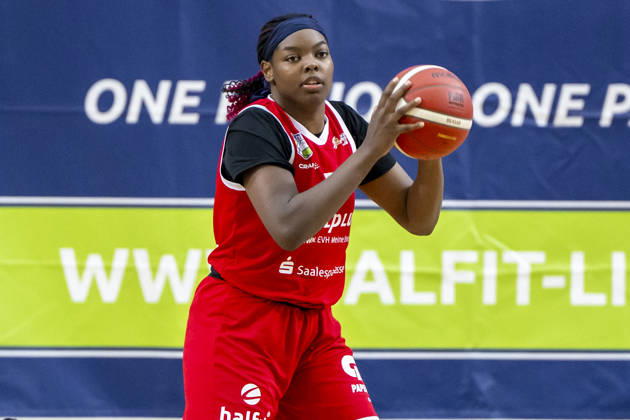 Toyota DBBL 2026–2027 HalFit Lions vs. TK Hannover, Halle an der Saale, Germany, October 4, 2026. Pictured: Khalis Cain, Halle an der Saale, swh Arena, Saxony-Anhalt, Germany