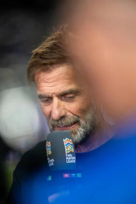 Jurgen Klopp seen during UEFA Nations League Division A game between National Teams of Greece and Germany (Jacek Prondzynski Ball Raw Images) Thessaloniki Greece, Thessaloniki Greece Copyright: xJacekxProndzynskix jacekprondzynski_greecegermany_2627_043