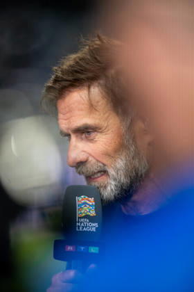 Jurgen Klopp seen during UEFA Nations League Division A game between National Teams of Greece and Germany (Jacek Prondzynski Ball Raw Images) Thessaloniki Greece, Thessaloniki Greece Copyright: xJacekxProndzynskix jacekprondzynski_greecegermany_2627_044