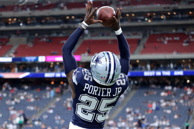 October 4, 2026, Houston, Texas, U.S: Dallas Cowboys cornerback Joey Porter Jr. (25) warms up prior to the NFL, American Football Herren, USA regular season game between the Houston Texans and the Dallas Cowboys at Reliant Stadium in Houston, TX on October 4, 2026. NFL 2026 - Dallas Cowboys Vs Houston Texans  - ZUMAw137 20261004_aap_w137_015 Copyright: xErikxWilliamsx