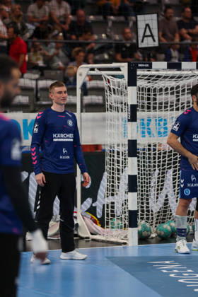 Jakob Nigg, TVB Stuttgart, 57 GER, TVB Stuttgart vs. TBV Lemgo Lippe, Handball, Opel Handball Bundesliga, Matchday 6, 2026–2027 Season, October 4, 2026, GER, TVB Stuttgart vs. TBV Lemgo Lippe, Handball, Opel Handball Bundesliga, Matchday 6, 2026–2027 season, October 4, 2026, Stuttgart Copyright: xEibner-Pressefoto SoerenxHerwegx EP_SHG