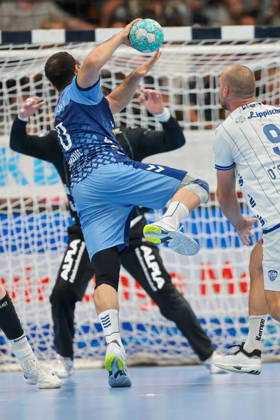 Mohamed Darmoul, TVB Stuttgart, 70 GER, TVB Stuttgart vs. TBV Lemgo Lippe, Handball, Opel Handball Bundesliga, Matchday 6, 2026–2027 season, October 4, 2026 GER, TVB Stuttgart vs. TBV Lemgo Lippe, Handball, Opel Handball Bundesliga, Matchday 6, 2026–2027 season, October 4, 2026 Stuttgart Copyright: xEibner-Pressefoto SoerenxHerwegx EP_SHG