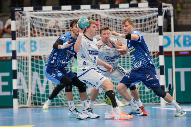 Lukas Hutecek, TBV Lemgo Lippe, 2 GER, TVB Stuttgart vs. TBV Lemgo Lippe, Handball, Opel Handball Bundesliga, Matchday 6, 2026–2027 Season, October 4, 2026, GER, TVB Stuttgart vs. TBV Lemgo Lippe, Handball, Opel Handball Bundesliga, Matchday 6, 2026–2027 season, October 4, 2026, Stuttgart Copyright: xEibner-Pressefoto SoerenxHerwegx EP_SHG