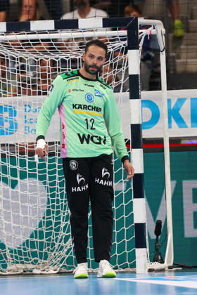 Mohamed El Tayar TVB Stuttgart, 12 GER, TVB Stuttgart vs. TBV Lemgo Lippe, Handball, Opel Handball Bundesliga, Matchday 6, 2026–2027 Season, October 4, 2026 GER, TVB Stuttgart vs. TBV Lemgo Lippe, Handball, Opel Handball Bundesliga, Matchday 6, 2026–2027 season, October 4, 2026 Stuttgart Copyright: xEibner-Pressefoto SoerenxHerwegx EP_SHG