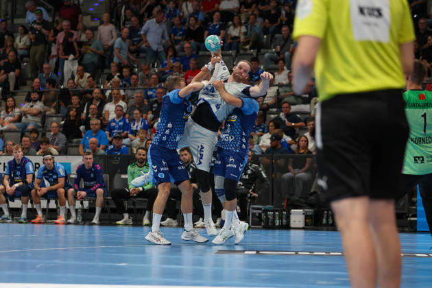 Lenny Rubin TBV Lemgo Lippe, 44 GER, TVB Stuttgart vs. TBV Lemgo Lippe, Handball, Opel Handball Bundesliga, Matchday 6, 2026–2027 Season, October 4, 2026 GER, TVB Stuttgart vs. TBV Lemgo Lippe, Handball, Opel Handball Bundesliga, Matchday 6, 2026–2027 season, October 4, 2026 Stuttgart Copyright: xEibner-Pressefoto SoerenxHerwegx EP_SHG