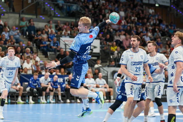 Torben Matzken, TVB Stuttgart, 22 GER, TVB Stuttgart vs. TBV Lemgo Lippe, Handball, Opel Handball Bundesliga, Matchday 6, 2026–2027 Season, October 4, 2026 GER, TVB Stuttgart vs. TBV Lemgo Lippe, Handball, Opel Handball Bundesliga, Matchday 6, 2026–2027 season, October 4, 2026 Stuttgart Copyright: xEibner-Pressefoto SoerenxHerwegx EP_SHG
