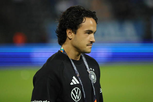 October 4, 2026, Soccer, Men s, 2027 UEFA Nations League, Greece vs. Germany, Mika Baur, Germany, Thessaloniki, Toumba Stadium, Thessaloniki, Greece, GRE Copyright: xSebastianxBachx