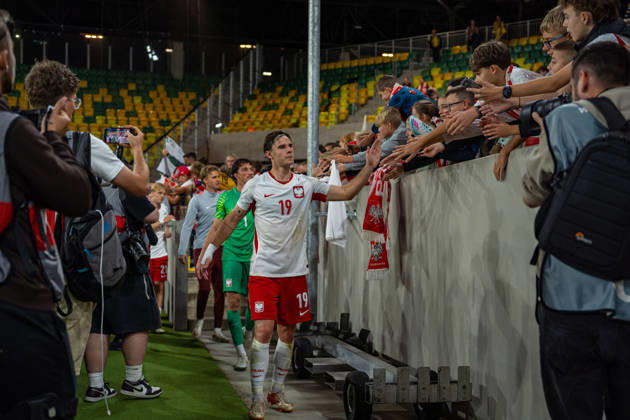 Marcel Krajewski seen during U21, U 21 U 21 U 21 2027 EURO Qualifying, EM, Europameisterschaft EM, Europameisterschaft EM, Europameisterschaft game between national teams of Poland and Sweden (Kazimierz Koper Ball Raw Images) Katowice Arena Katowice Poland Copyright: xKazimierzxKoperx KAZ_POLvSWEu21-05